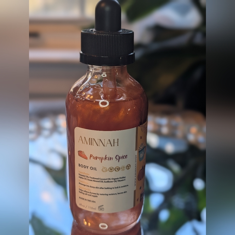 Aminnah Pumpkin Spice Body Oil New